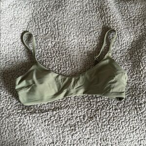 Olive Green Swimsuit Top